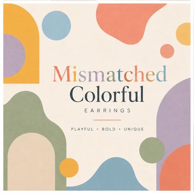 Mismatched Colorful Earrings