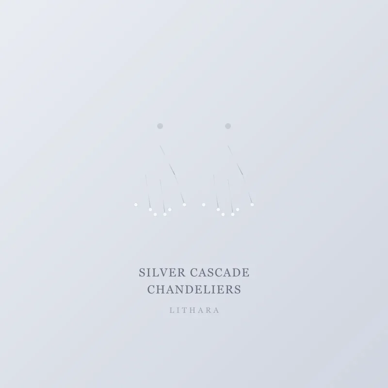 Silver Cascade Chandeliers